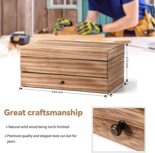 Solid Wood Multi - Layer Jewelry Storage Box: Natural Material, Scientific Partition, an Ideal Choice for Jewelry Storage and Display