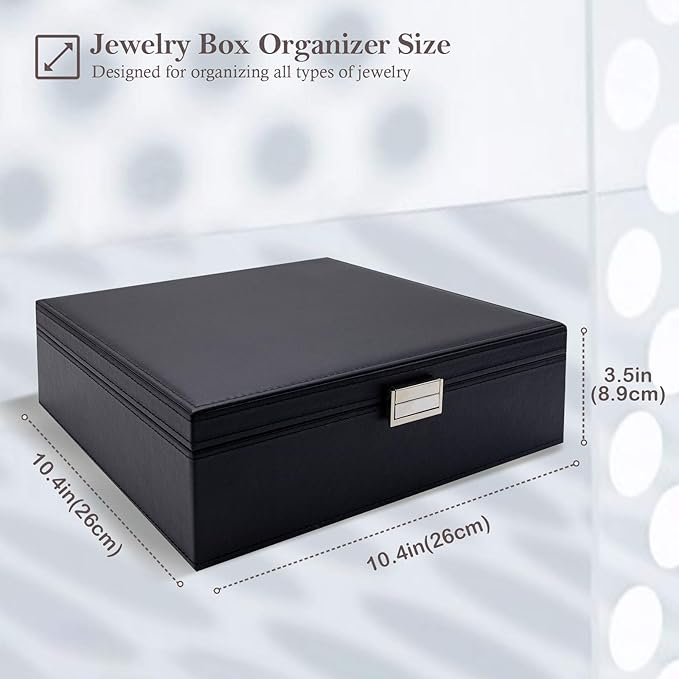 Double - Layer Large - Capacity Jewelry Storage Box: Exquisite Design, Classified Storage, Guard Every Piece of Jewelry